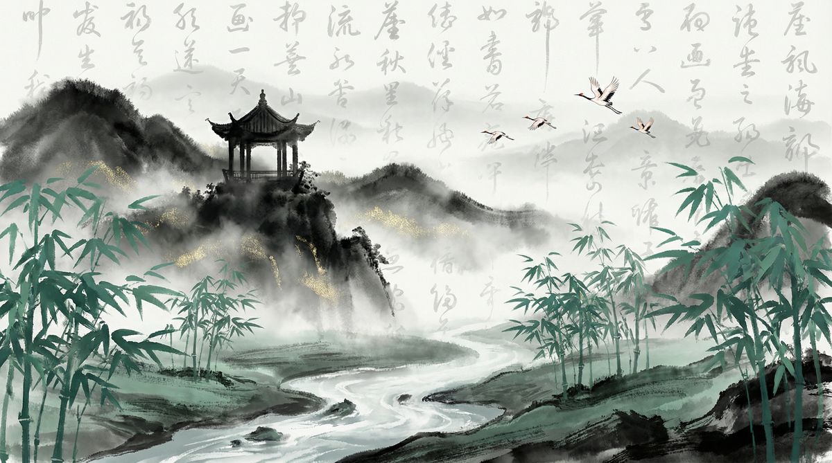 蘑菇视频水墨意境视频演示