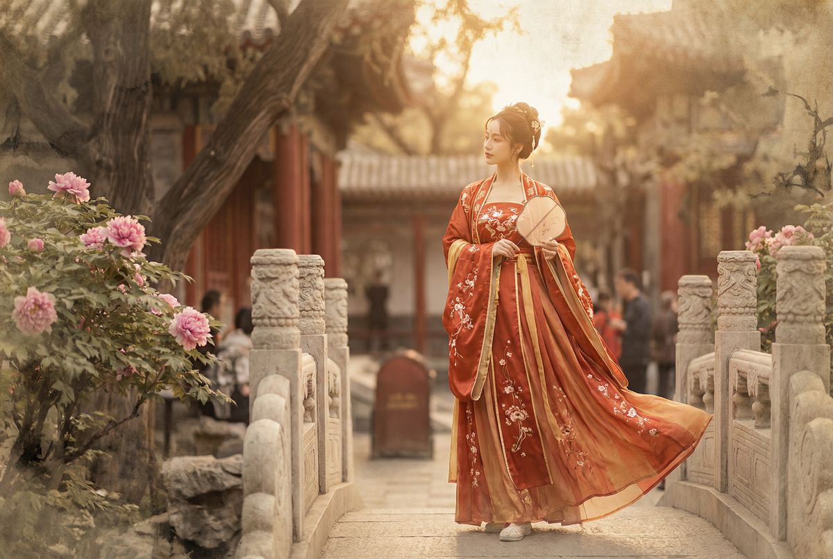 蘑菇视频古风汉服穿搭视频演示